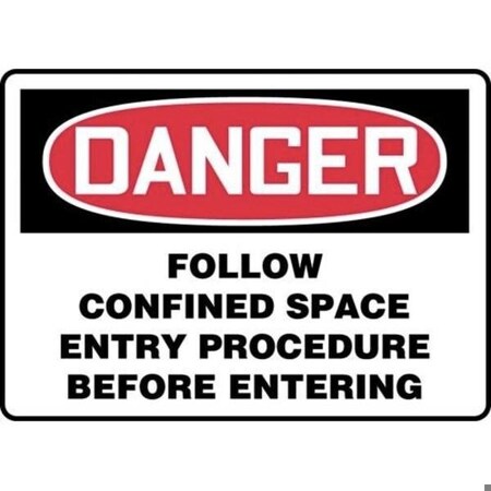Accuform OSHA DANGER SAFETY SIGN CONFINED MCSP047VS MCSP047VS